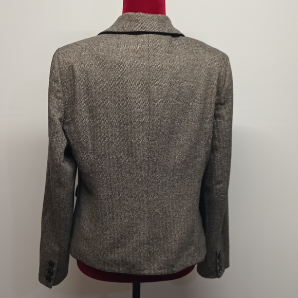 TRIBAL women’s WOOL SILK COTTON Blazer jacket size 12 lapel Notch-collar - Picture 5 of 11